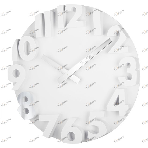 Часы настенные белые Tomas Stern 4032W TOMAS STERN  00-3872701 Белый 