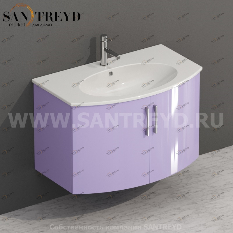 MDMA80Y052 Тумба с двумя створками 78 см фиолетовая Globo 4ALL Италия Ceramica Globo