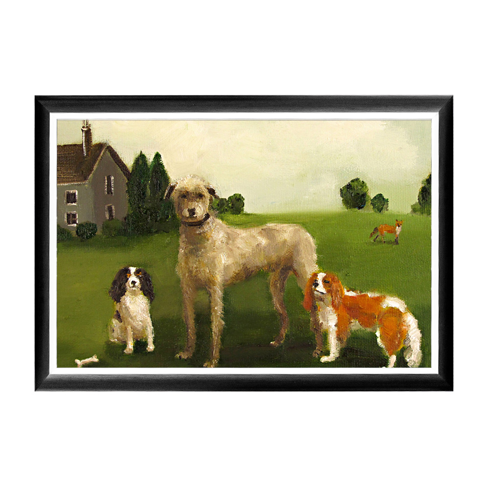 244521959_1818 Арт-постер "Герти, Дуглас, Бэсс и лисичка" Object Desire 