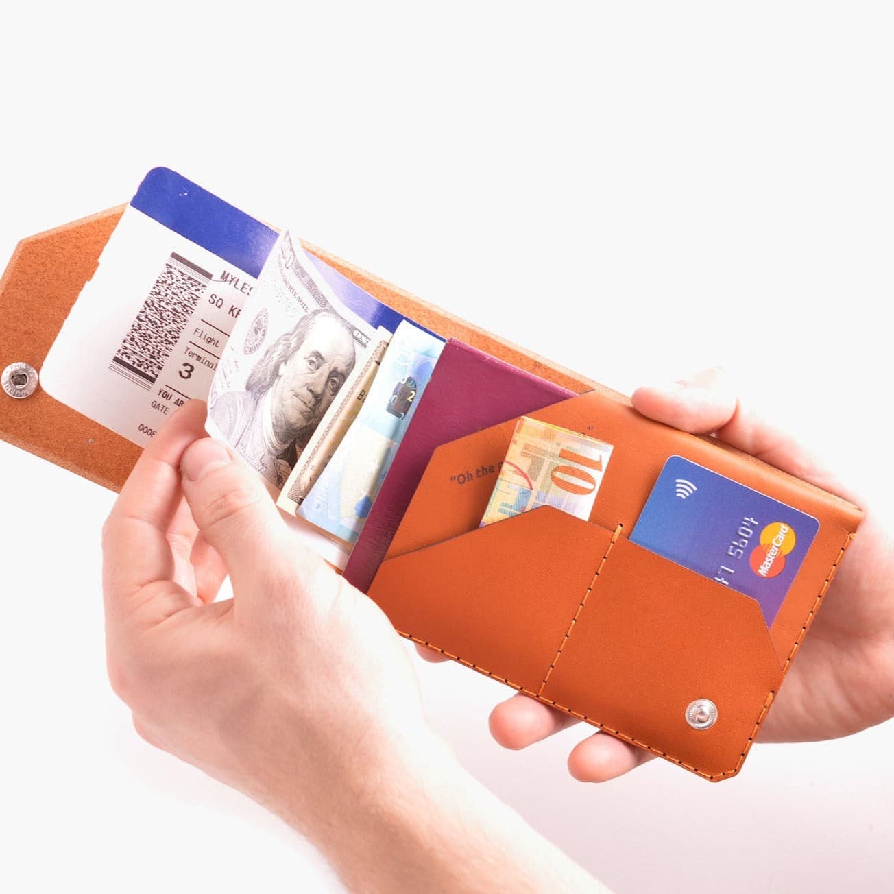 W105WHIS Дорожный кошелек - виски Wingback  - Вид №1