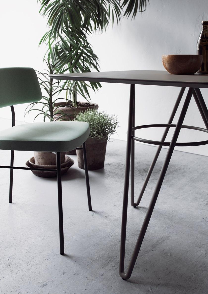 TrabA' Стул с открытой спинкой, обитый тканью Marlen 0161-met-im-marlen - Вид №4