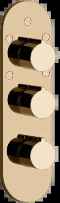 Смеситель для душа 43072 735 Gessi Ventaglio ТЕПЛАЯ БРОНЗА PVD
