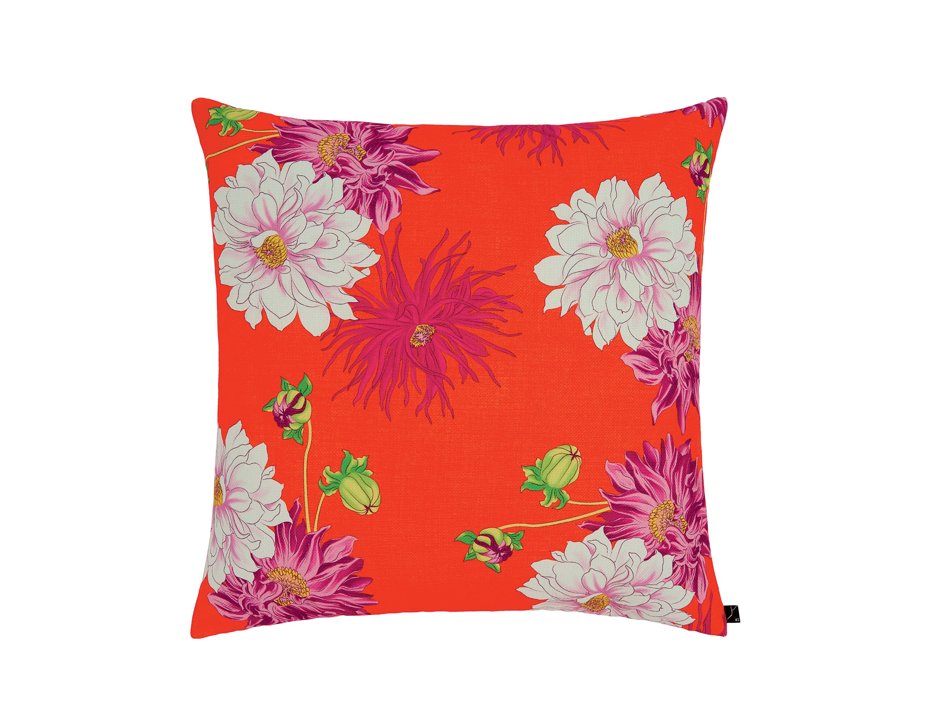 Квадратная подушка из ткани с цветочным рисунком K-3 Hana Pop ARCH-00085039 - Вид №1