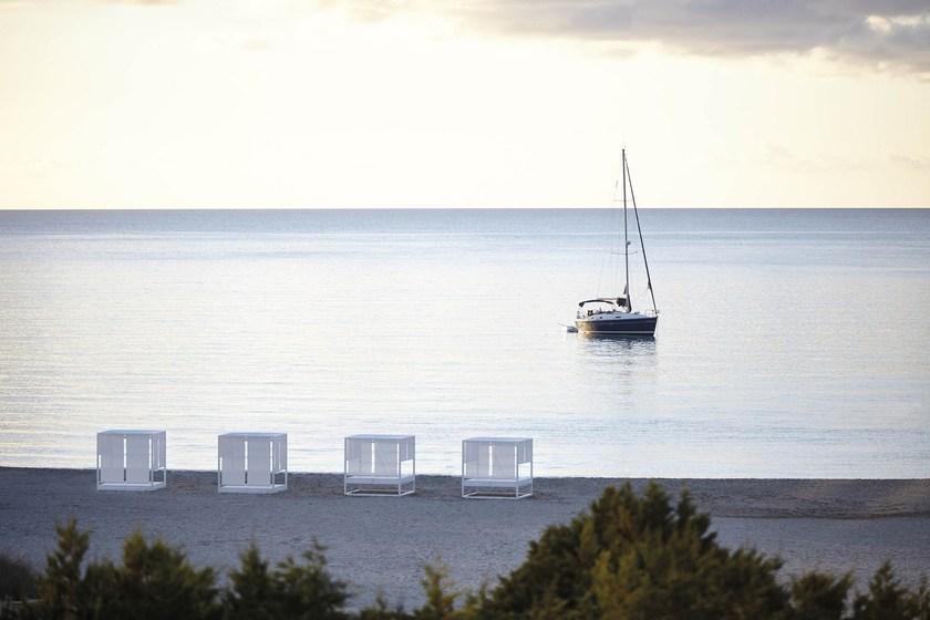 GANDIABLASCO Откидывающаяся грядка из термолакированного алюминия с балдахином Daybed sun-id-1362080 - Вид №4