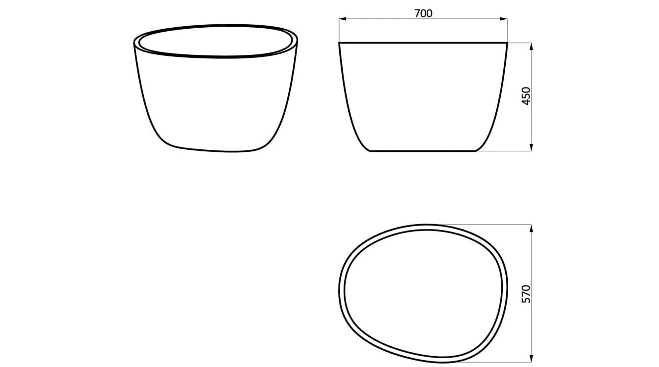 Бетонная ВАЗа ручной работы Betoni Organic ARCH-00086932 - Вид №7