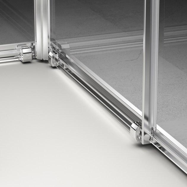 Duka Душевая кабина из алюминия и стекла Quadra – con profili verticali e orizzontali sun-id-1469792 - Вид №4