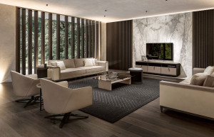 4-местный диван из нубука