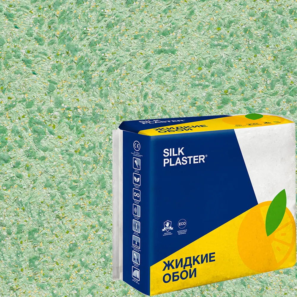 Жидкие обои Silk Plaster Absolute А423 1.3 кг цвет салатовый 82736053 STLM-2174014 
