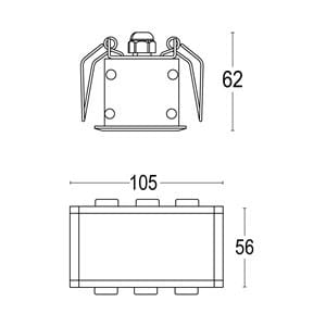 Алюминиевый квадратный светодиодный светильник Ghidini Lighting Edge ARCH-00034086 - Вид №3