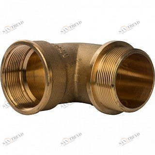 Угольник ВН с упором 2" латунь STOUT SFT0015000002