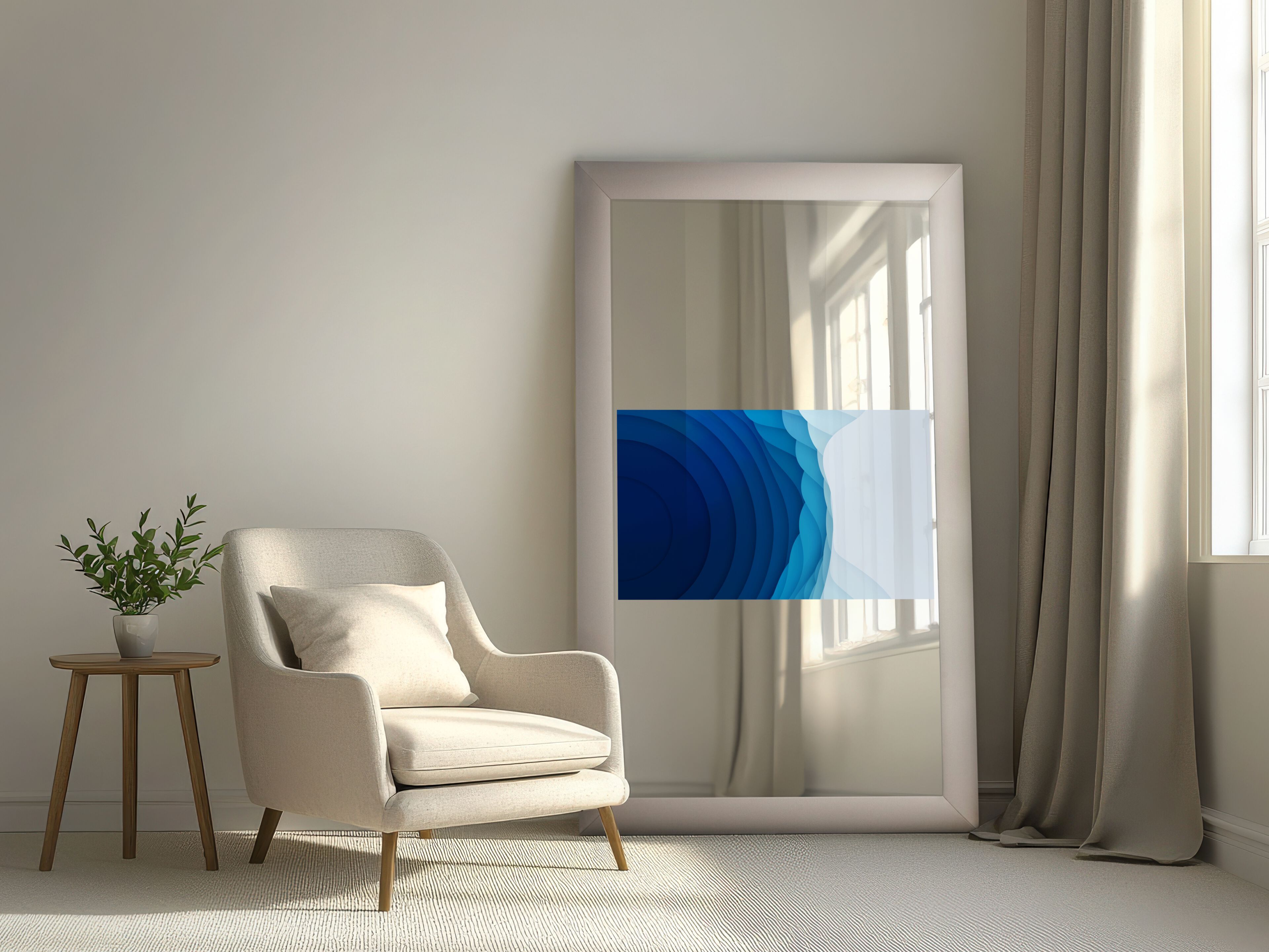 Прямоугольное напольное зеркало со встроенным отсеком для телевизора NEOD Venus ARCH-00145861