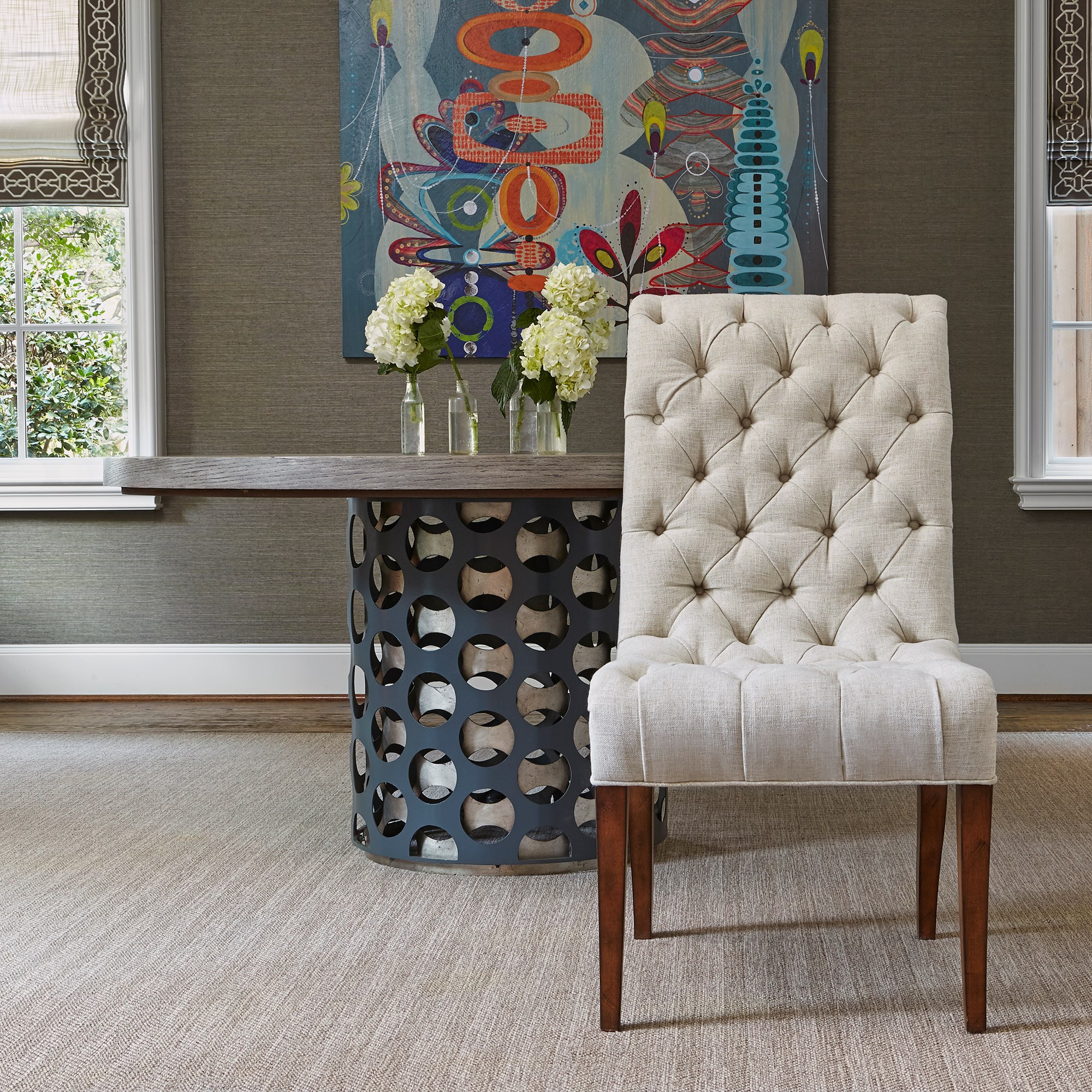 Стул  810-00 Buttoned Up Dining Chair Ambella  - Вид №2