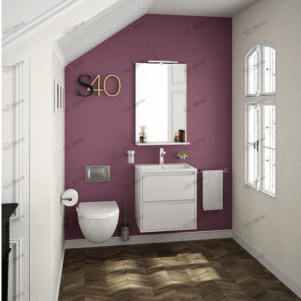 КОМПЛЕКТ МЕБЕЛИ S40 50 СМ GLOSS WHITE SALGAR Serie 40 24074