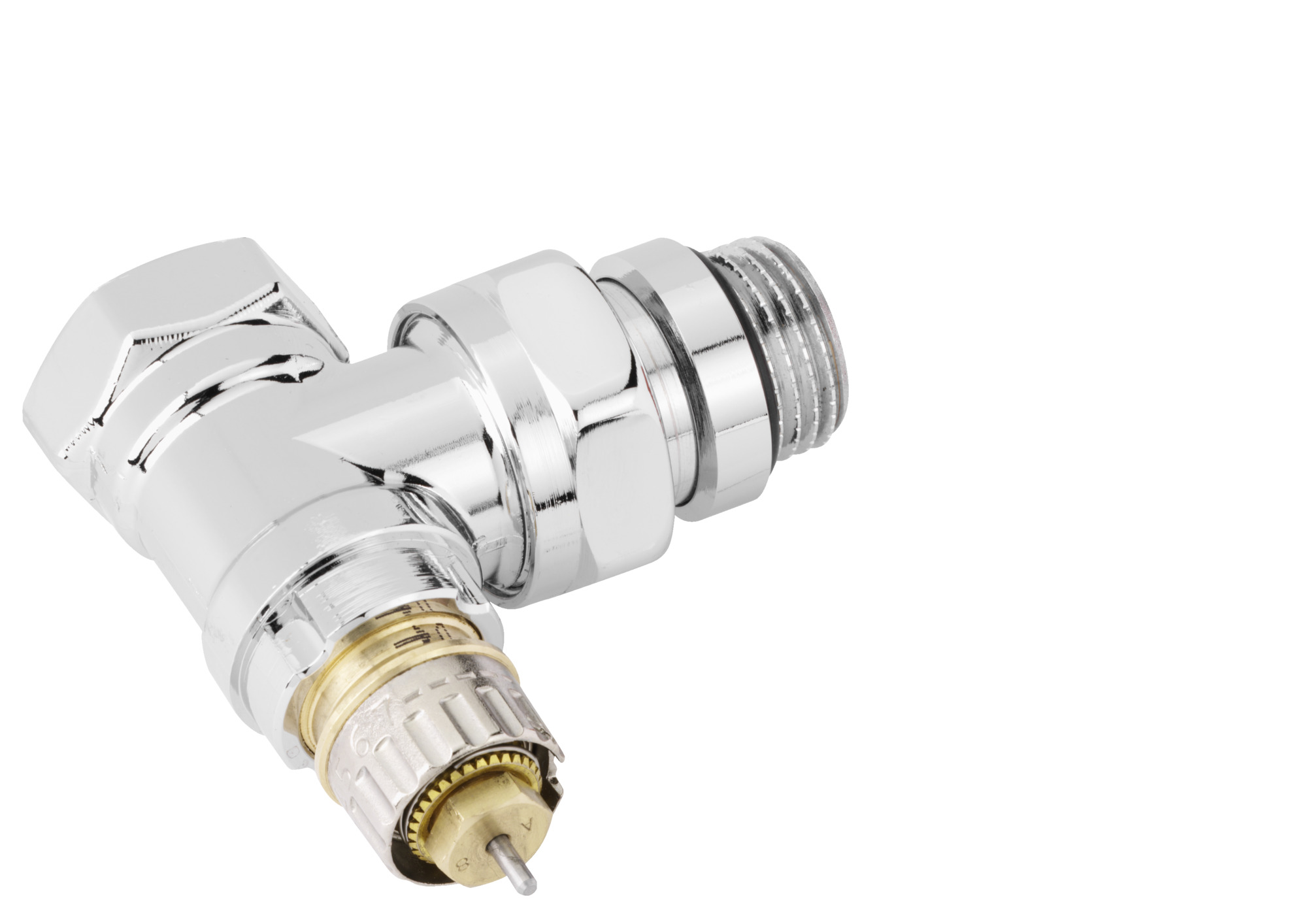 Danfoss Клапан RTR-N/RA-N для двухтрубной системы отопления Клапан термост. RA N углов хром правый 013G4239  - Вид №11
