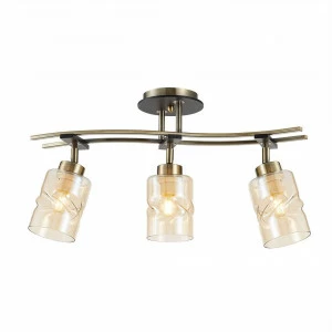 Спот потолочный цвет венге с 3 плафонами Citilux "Мерида" CL142134 CITILUX МЕРИДА 00-3924561 Коричневый;под дерево