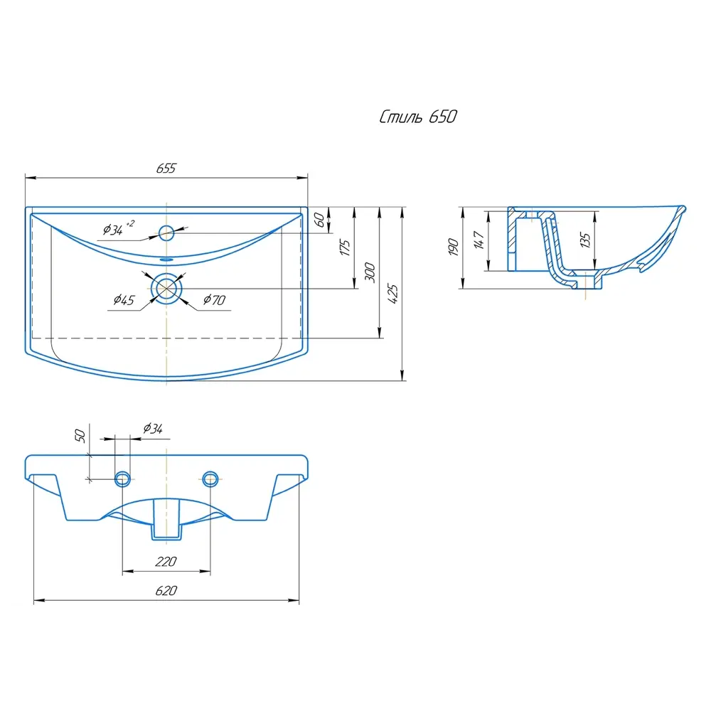KIROVIT Стиль — угловая керамическая раковина для компактных санузлов 81959628 STLM-0015381 - Вид №2