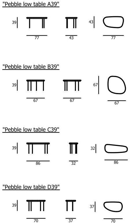 Living Divani Низкий деревянный журнальный столик Pebble sun-id-1466762 - Вид №7
