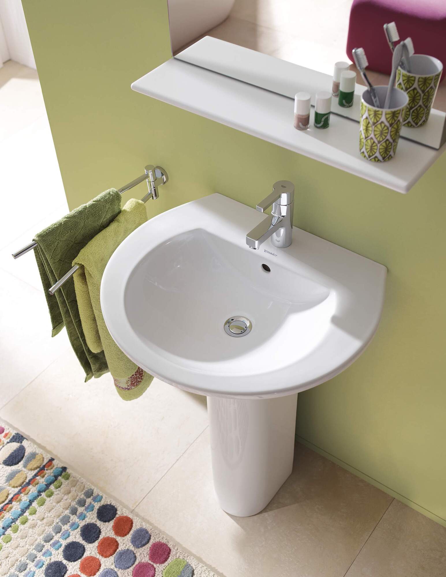 2621550030 Подвесная раковина настенная овальная Duravit Darling New - Вид №1