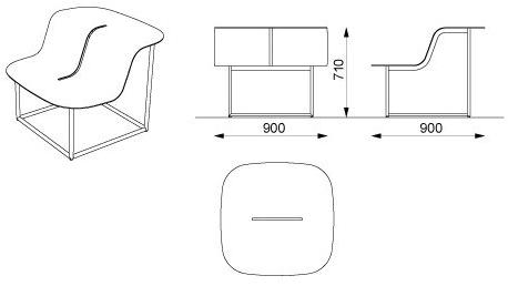 mmcité1 Сиденье для улицы из оцинкованной стали sun-id-1435153 - Вид №11