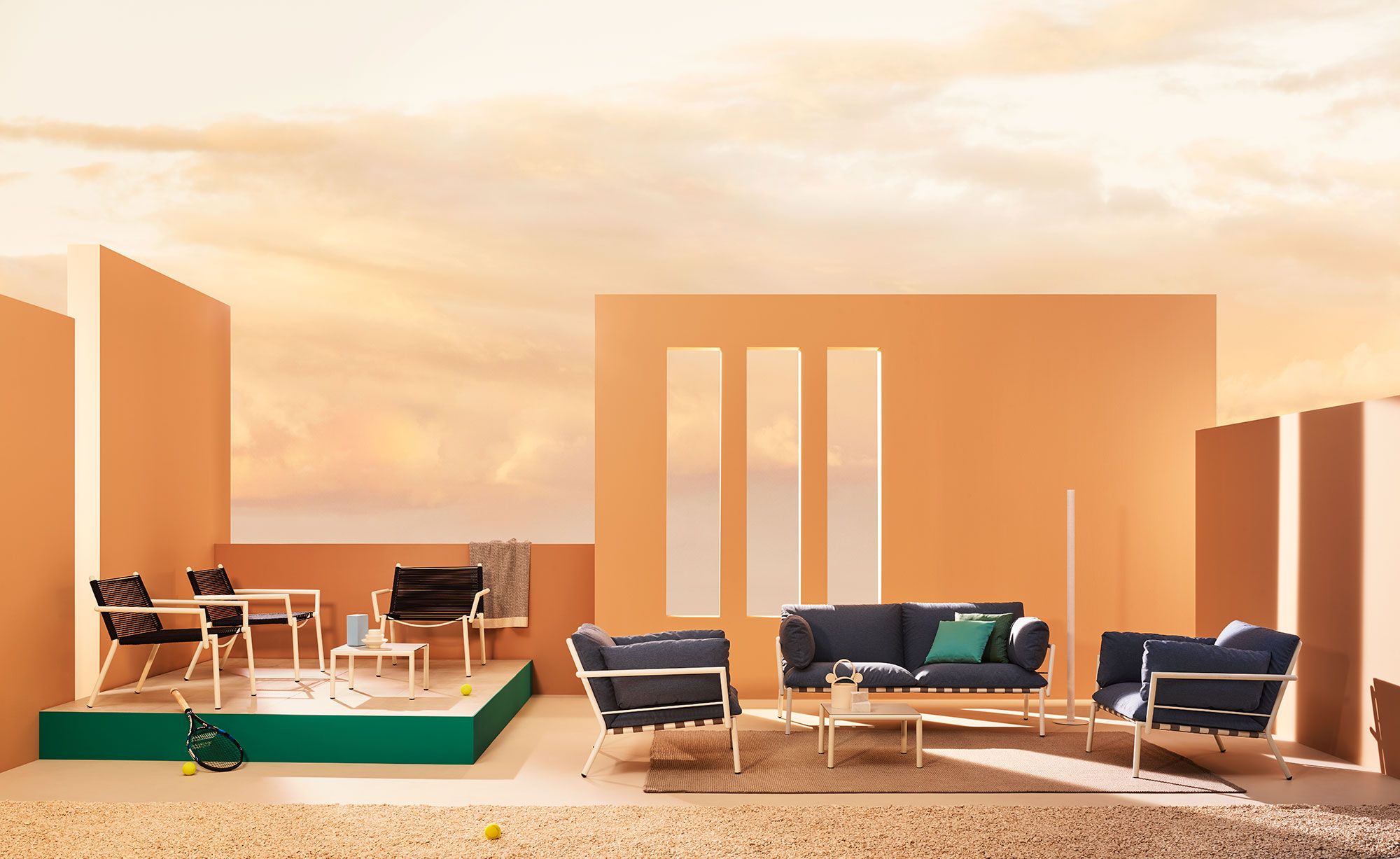 Штабелируемый садовый стул из морской веревки Terraforma Eleven ARCH-00106443 - Вид №2