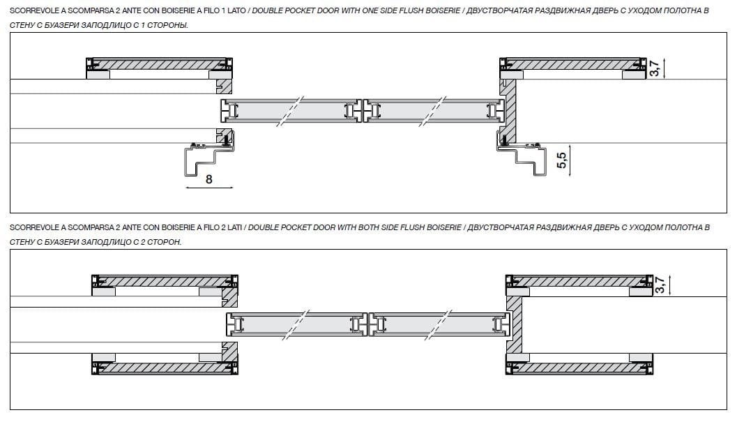 Дверь из закаленного стекла Longhi Aluminiun Chic-Doors ARCH-00132171 - Вид №15