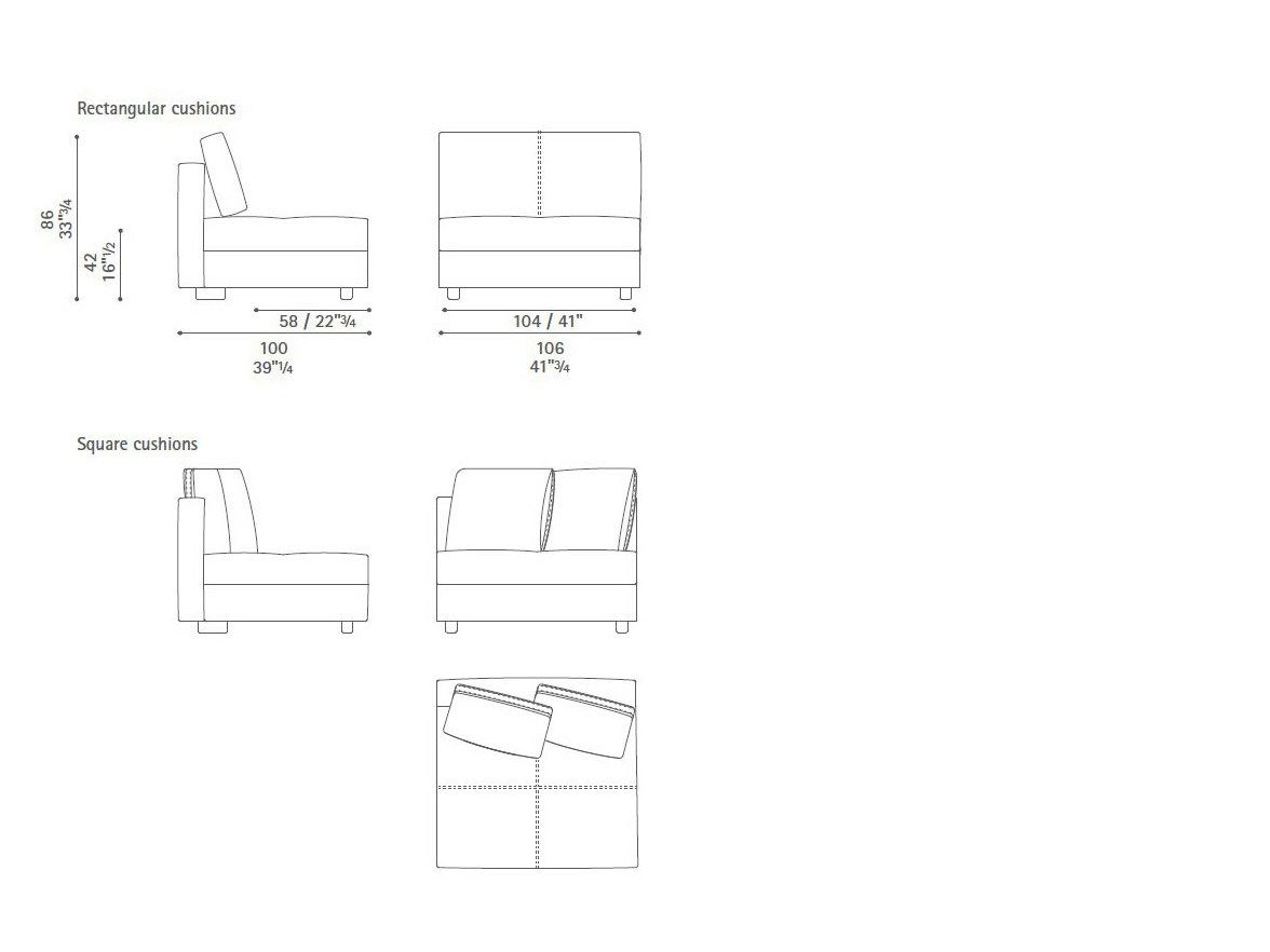 Кожаный модульный угловой диван Poltrona Frau коллекция - диваны и кресла ARCH-00060847 - Вид №20