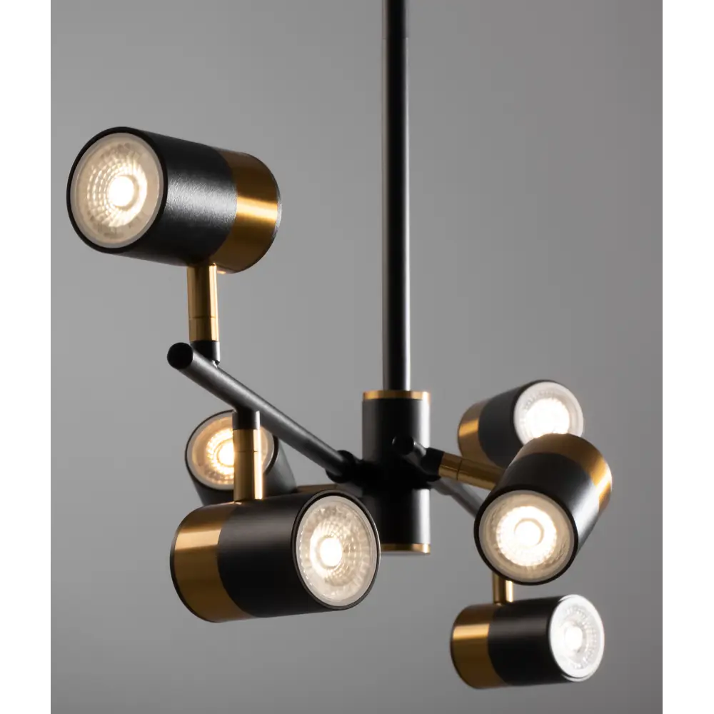 Подвесной светильник Freya Enzo - стильная черная люстра на планке 88241773 STLM-0922078 - Вид №4