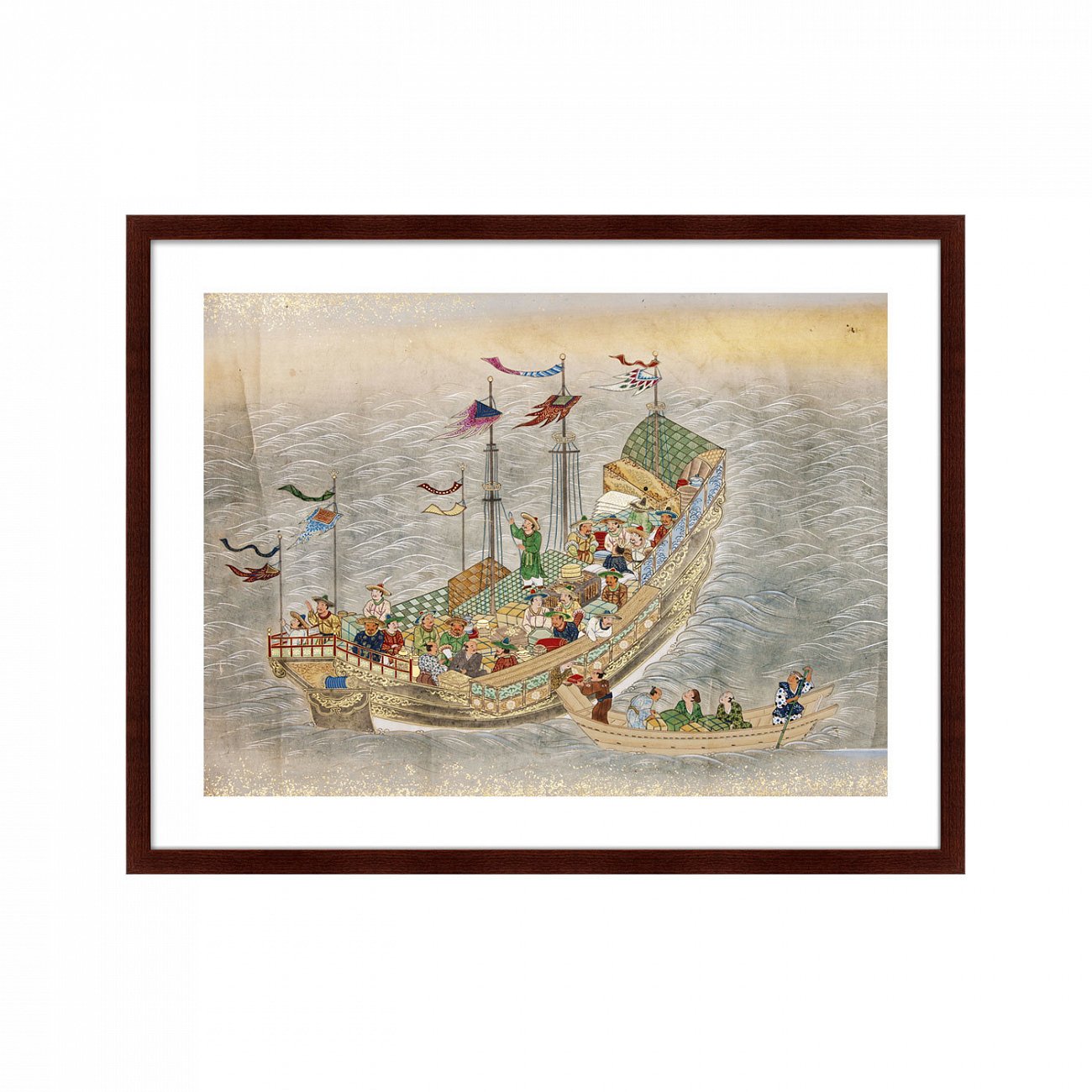 Картина: Scenes of traders in Nagasaki, 1750г. КАРТИНЫ В КВАРТИРУ  264233 Разноцветный  - Вид №1