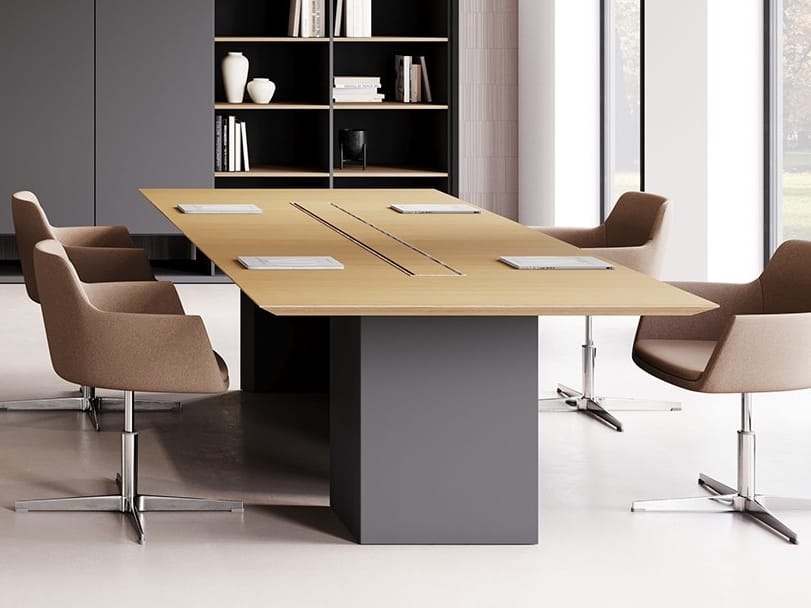 Прямоугольный стол для совещаний с системой люверсов CUF Milano Bold ARCH-00022025