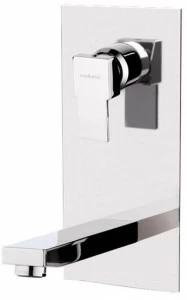 Rubinetterie Mariani Смеситель для раковины настенный, однорычажный, с тарелкой Polar 566/pa