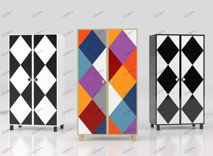 altreforme Разноцветный шкаф с дверцами Arlecchino sun-id-1445443