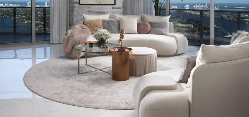 MORADA Круглый металлический журнальный столик для гостиной Caliz Caliz st - Вид №1