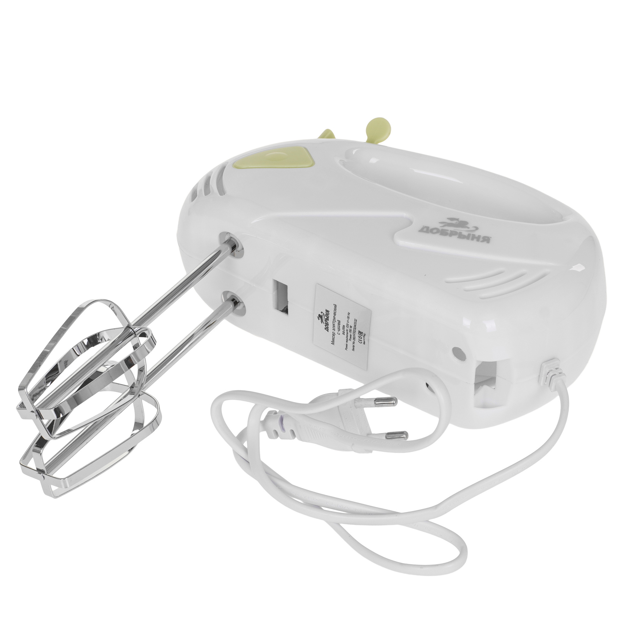 9232421 Миксер Добрыня DO-2324 белый STDN-0112394 - Вид №6