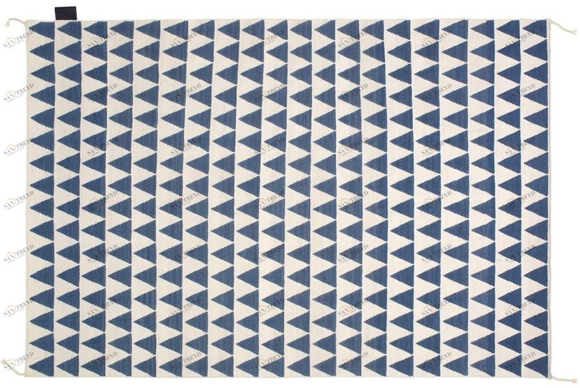 ASPLUND Прямоугольный шерстяной коврик ручной работы с геометрическими мотивами Mini flag sun-id-1420232