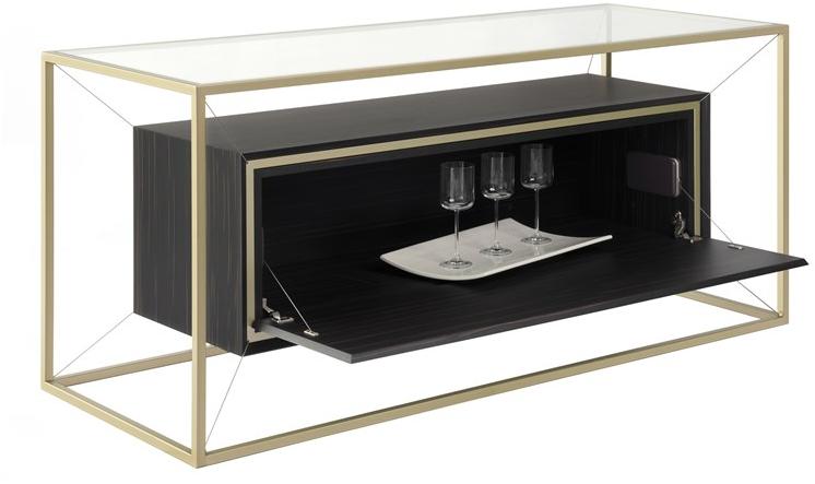 Maiullari Подвесной буфет из стали и дерева с откидными дверцами Oro sun-id-1481203 - Вид №2