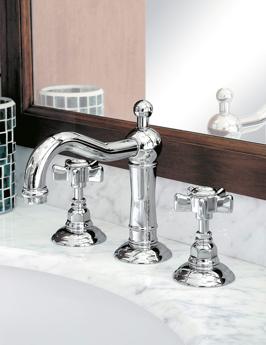 1432 ** 69 Смеситель для раковины на одно отверстие с поворотным изливом Nicolazzi Series Traditional  - Вид №12