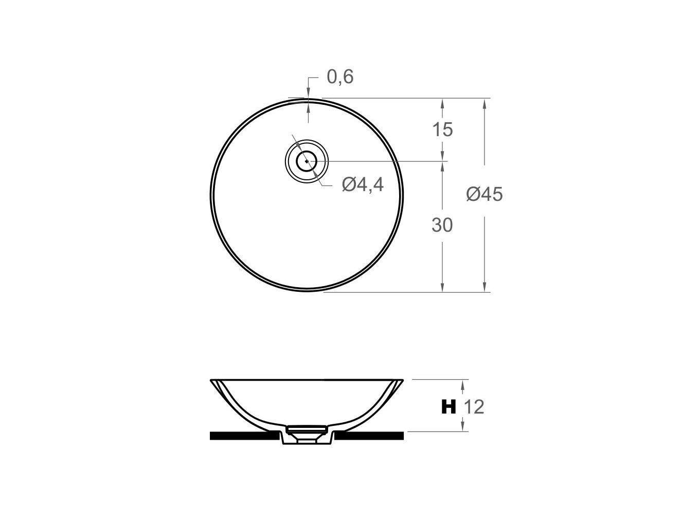 Круглая столешница из твердой поверхности Inbani ARCH-00064226 - Вид №2