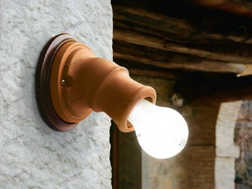 Aldo Bernardi Настенный светильник из керамики с фиксированным кронштейном sun-id-1419782