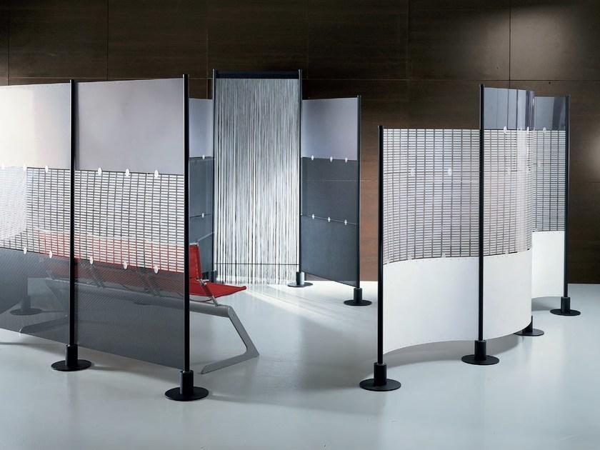 Slalom Отдельно стоящая офисная перегородка из алюминия и пвх Partition system sun-id-1367672 - Вид №1