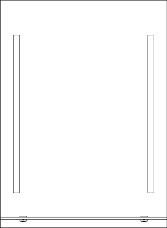 BY 2161 Зеркало с полочкой 55 cm с 2-мя встроенными LED-светильниками 11 W EVOFORM Ledline-S - Вид №1