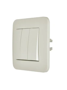 ASTI Выключатель тройной крем