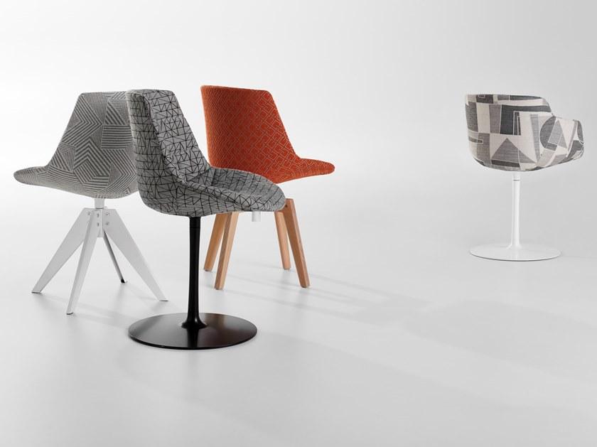 MDF Italia Вращающийся стул обитый тканью на жердочке Flow sun-id-1430887 - Вид №5