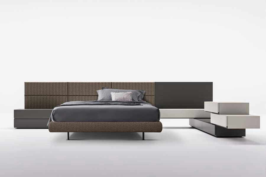 Высокое изголовье для двуспальной кровати со встроенными тумбочками Alf DaFrè SUITE SYSTEM 2 ARCH-00143538 - Вид №44