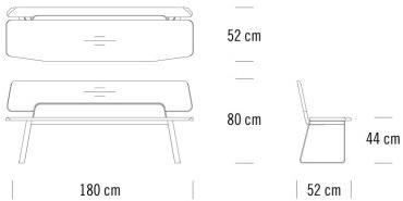 Thonet Деревянная скамейка со спинкой S 1090 S 1095 - Вид №5