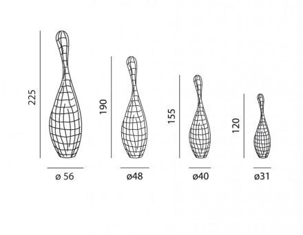 Gervasoni Торшер из ротанга Bell + bolla + corallo sun-id-1507776 - Вид №8