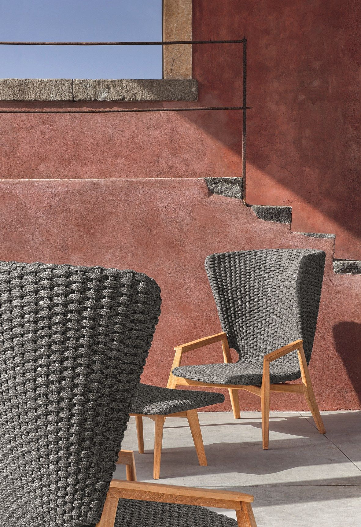 Тканевая Садовая подставка для ног Ethimo Knit ARCH-00023677 - Вид №3