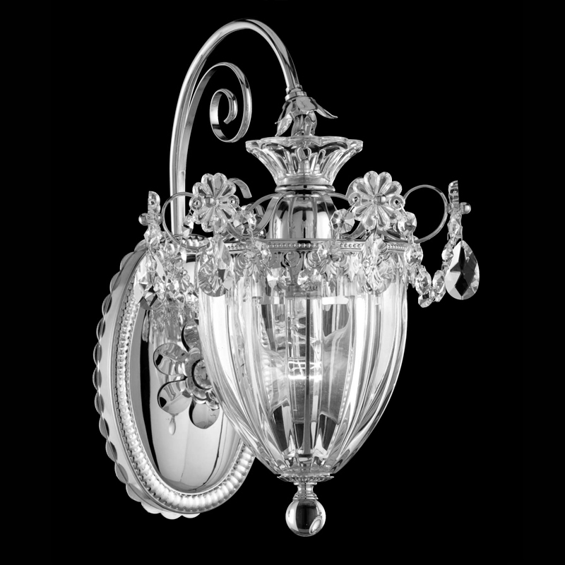 Бра настенное серебристое Schonbek 1240-40 SCHONBEK  00-3882659 Серебро  - Вид №3