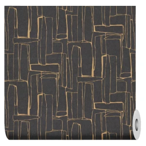 VOG COLLECTION Essen - флизелиновые обои черно-золотого оттенка 89361752