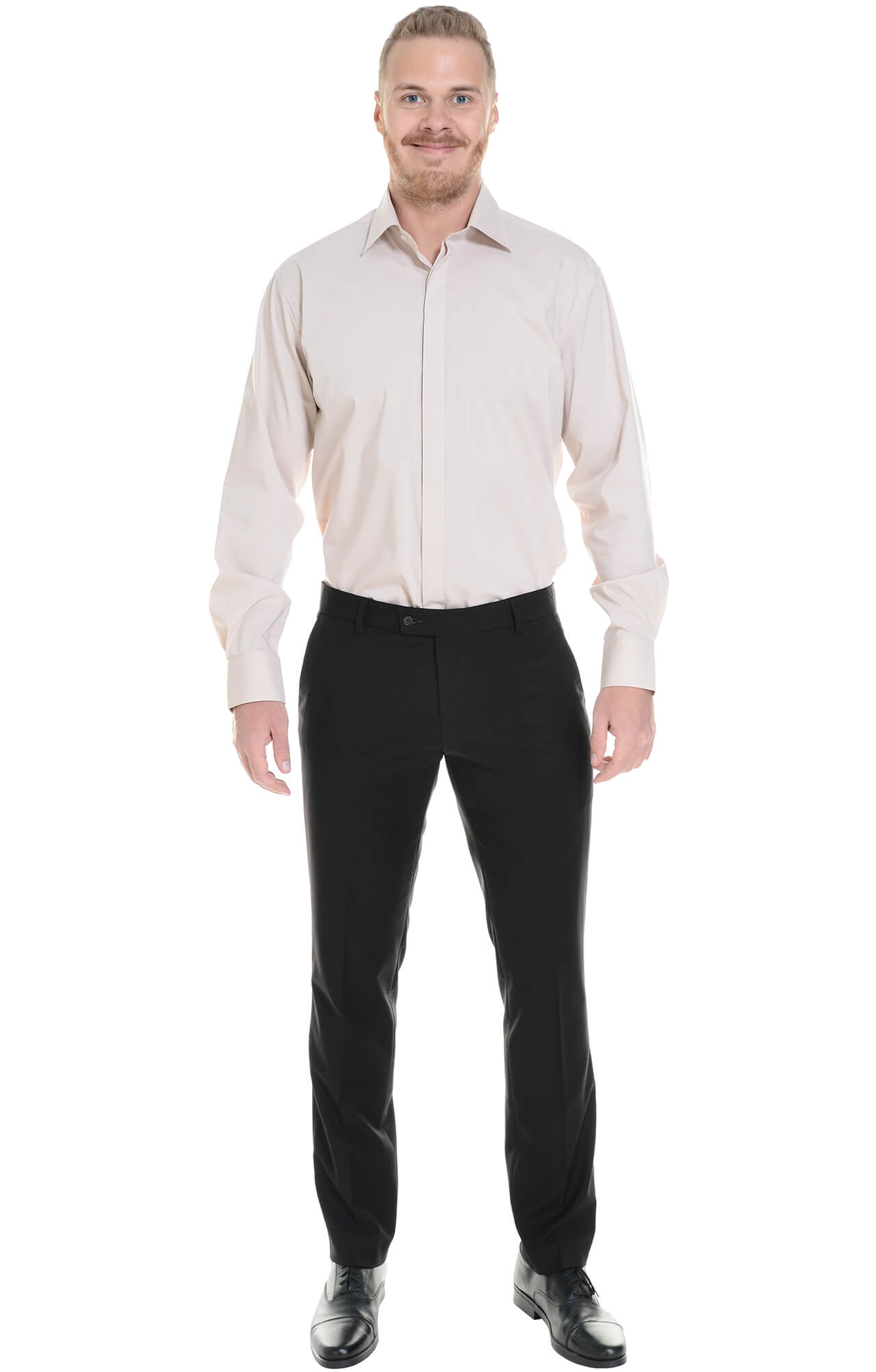 62436 Рубашка мужская  beige El-Risto  Корпоративная одежда  размер 39/170-176  - Вид №2