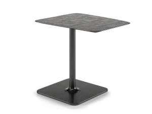 Прямоугольный журнальный столик с столешницей из нержавеющей стали